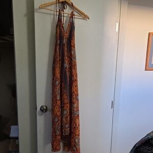 Paisley Halter Maxi Dress